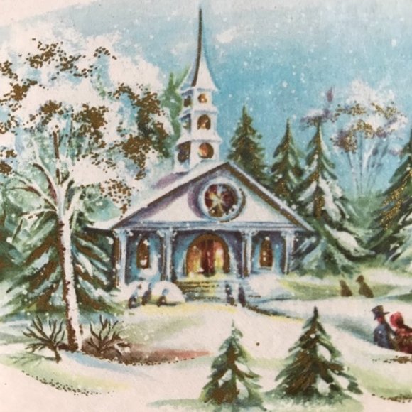 7 Vintage Christmas Cards By A Sunshine Card Made In Canada - Picture 8 of 12
